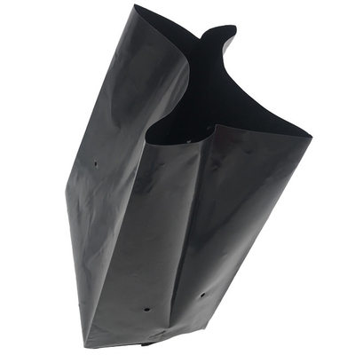 Białe czarne plastikowe torby do uprawy z otworami