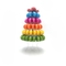 Wieża Eiffla 6-poziomowa plastikowa podstawka Macaron 10-calowe luksusowe opakowanie Macaron