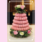 10 warstwowe plastikowe opakowanie Macaron do układania w stosy 0,8 mm PCV Choinka Macaron Tower