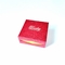 Logo Tłoczone sztywne pudełko z papieru sześciokątnego Opakowanie Czerwone pudełko na biżuterię Niestandardowe
