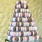 Czarny 9-poziomowy blister z tworzywa sztucznego Macaron Wygodny stojak Macarons Tower