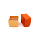 Piękny pomarańczowy papier pakowy Macaron Opakowanie Pudełko nadające się do recyklingu Powłoka UV 2szt