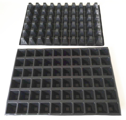 flower and tree seedlings growing plastic containers for outdoor planter