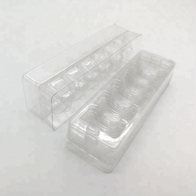 6 blister tray clear macaron plastic packaging container boxes &amp; reusable macaron trays with 0.55 mm clear food grade PET
