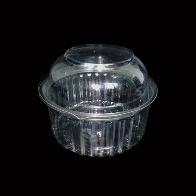 Biodegradowalne 18 cm przezroczyste plastikowe pojemniki na tacki 7g okrągłe opakowanie do sałatek