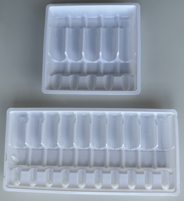 Farmaceutyczna tablica ampułka PET 1ml 2ml 5ml 10m tablica ampułka do wstrzykiwania wody PET tablica do formowania próżni