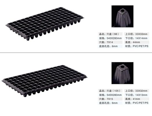 128 komórkowa plastikowa tablica do sadzenia - gruba 2 mm i odporna na starzenie się dla trwałego wzrostu roślin