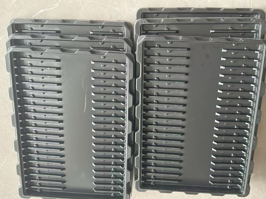 Wholesale Black PS 30-grid 60*41*15 Anti-static Blister Tray for PCB Circuit Boards Packaging