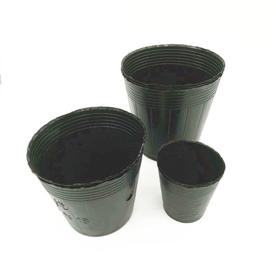 Wyroby z czarnego PVC PS plastikowego miękkiego kwiatowego garnka do sadzenia