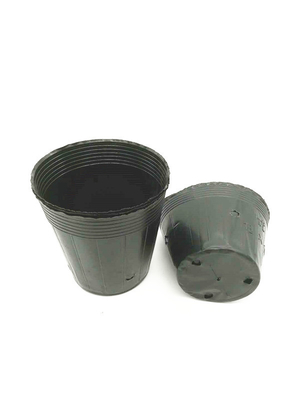 Wyroby z czarnego PVC PS plastikowego miękkiego kwiatowego garnka do sadzenia
