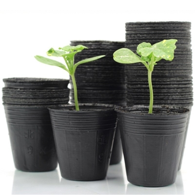 wholesale plasti  black soft pot  for  garden germination pot
