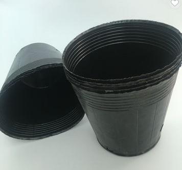 wholesale plasti  black soft pot  for  garden germination pot