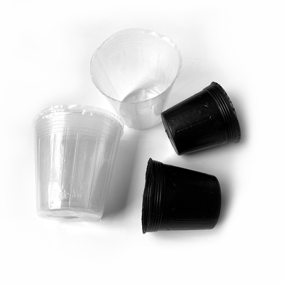 White plastic nursery pots Pure HDPE nursery pot soft flower pot in low price