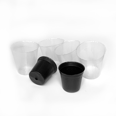 White plastic nursery pots Pure HDPE nursery pot soft flower pot in low price