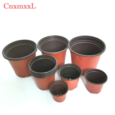 Double-color plastic flower pot plastic plant pot plastic flower container in quality assurance.