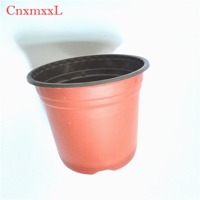 Double-color plastic flower pot plastic plant pot plastic flower container in quality assurance.