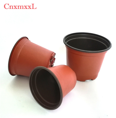 Double-color plastic flower pot plastic plant pot plastic flower container in quality assurance.