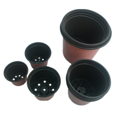 Professional Plant pots pp Lowest price soft brown colour plastic flower pot plastic with great price