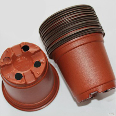 Professional Plant pots pp Lowest price soft brown colour plastic flower pot plastic with great price