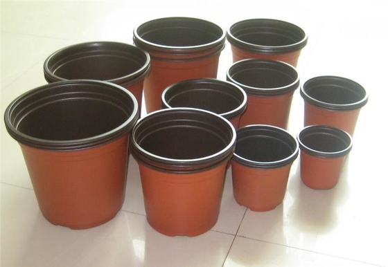Nowy projekt 3calowy plastikowy garnek do pielęgnacji miękkiego koloru brązowego plastikowy garnek do kwiatów