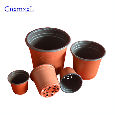 thermoformed plastic blister flower pot with double color