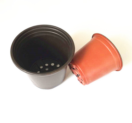 Vacuum formed thermoforming plastic blister pot for fower and tree