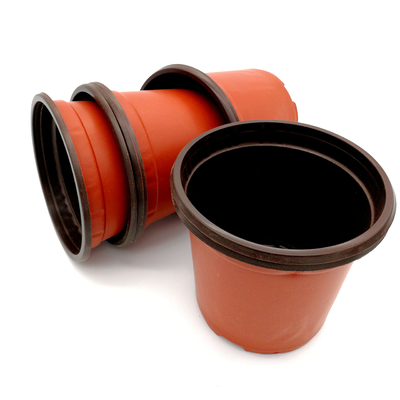 various Greenhouse using plastic flower nursery pots double color flower pot from small to big