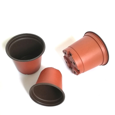 competitive price high-quality hydroponic fresh flower pot pp double color plastic flower pot