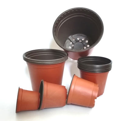 Manufactures wholesale PP plastic material bicolor flower pots