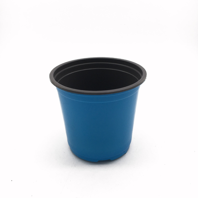 blue color nursery pot plastic flower pot