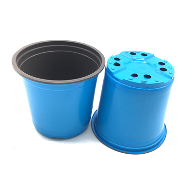 blue color nursery pot plastic flower pot