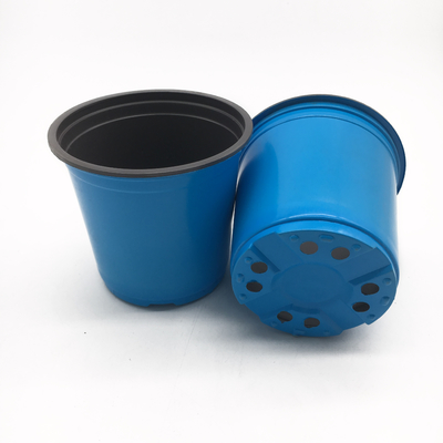 blue color nursery pot plastic flower pot