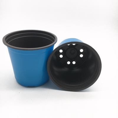 blue color nursery pot plastic flower pot