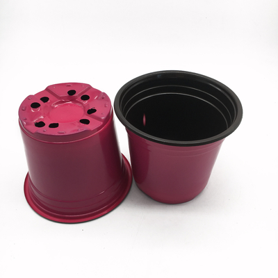 High quality red color plastic flower pot