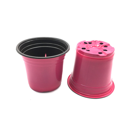 High quality red color plastic flower pot