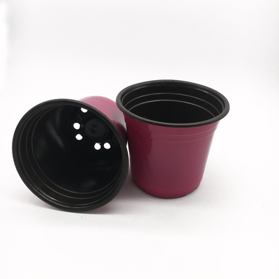 High quality red color plastic flower pot