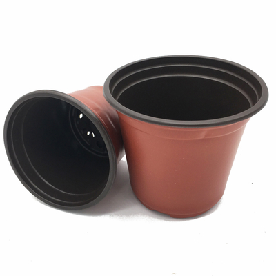 Various plastic PP nursery double color flower pot Plastic plant pots for plants planter garden