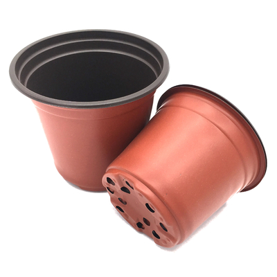 Various plastic PP nursery double color flower pot Plastic plant pots for plants planter garden
