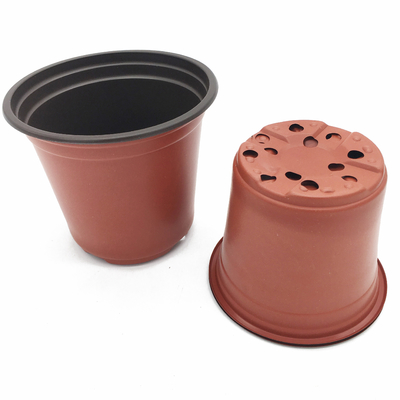 Various plastic PP nursery double color flower pot Plastic plant pots for plants planter garden