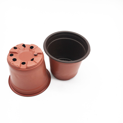 Sunflower gardening black plastic flower pot for nursery