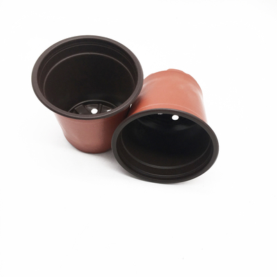 Sunflower gardening black plastic flower pot for nursery