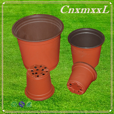 Light and soft black/double-color flower pot chive shoot  seedling nutrition pot