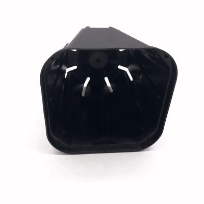 Small Flower garden plant pot square black plastic nursery pots rectangular plastic nursery pots for Agricultural greenhouse