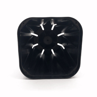 Small Flower garden plant pot square black plastic nursery pots rectangular plastic nursery pots for Agricultural greenhouse