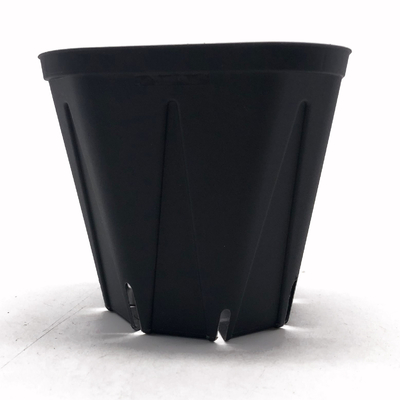 Factory price disposable square black pot small plastic flower pot nursery planting flower pot for indoor and outdoor