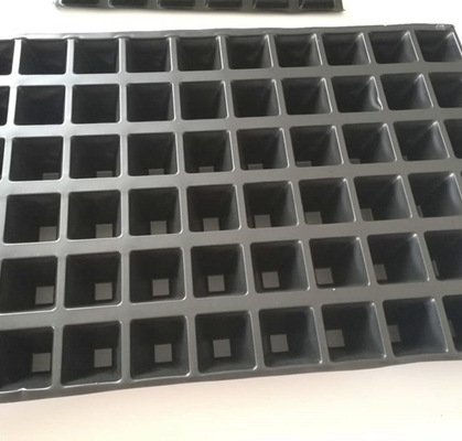 flower and tree seedlings growing plastic containers for outdoor planter