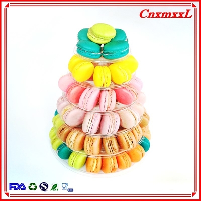 4-Layer Smaller Macaron Tower Plastic Material And PVC Type Stand