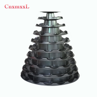 Plastic clear 10 tier macaron tower stand macaron display stand tower holder with base for best party decoration