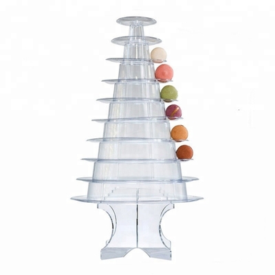 Nowy projekt 10 poziomu Macaron Tower Jednorazowa tacza z jedzeniem