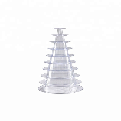 Nowy projekt 10 poziomu Macaron Tower Jednorazowa tacza z jedzeniem